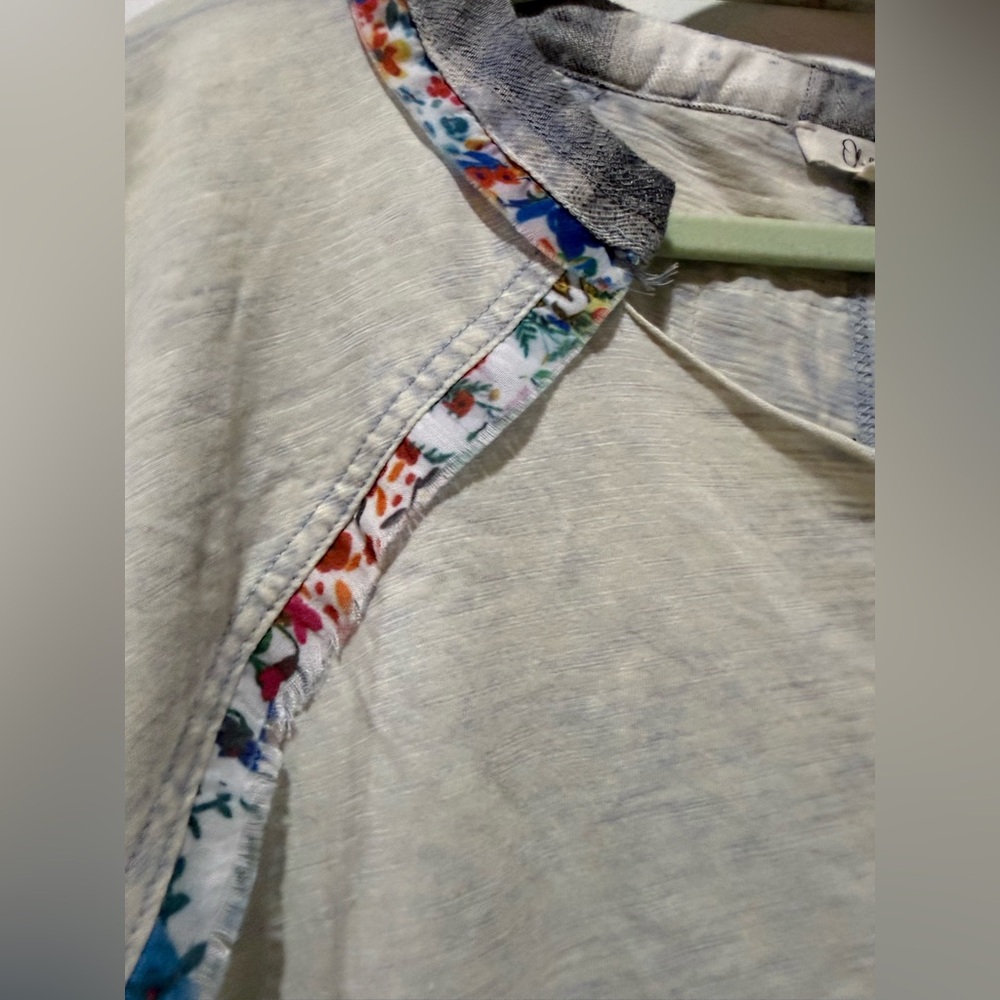 Oli & Hali Light Sage Mixed-Print Boho Pullover - Picture 6 of 9